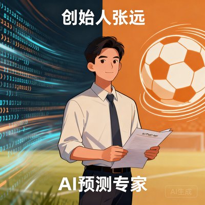 创始人张远，AI预测专家，背景是代码与足球